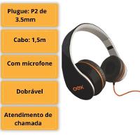 Fone De Ouvido Headphone Com Microfone Oex Hp100 Sense Preto - 4