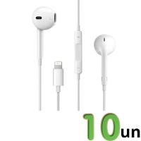 Kit 10 Fones De Ouvido Para Celular A Gold Premium Com Fio Fn-a16 Branco - 5