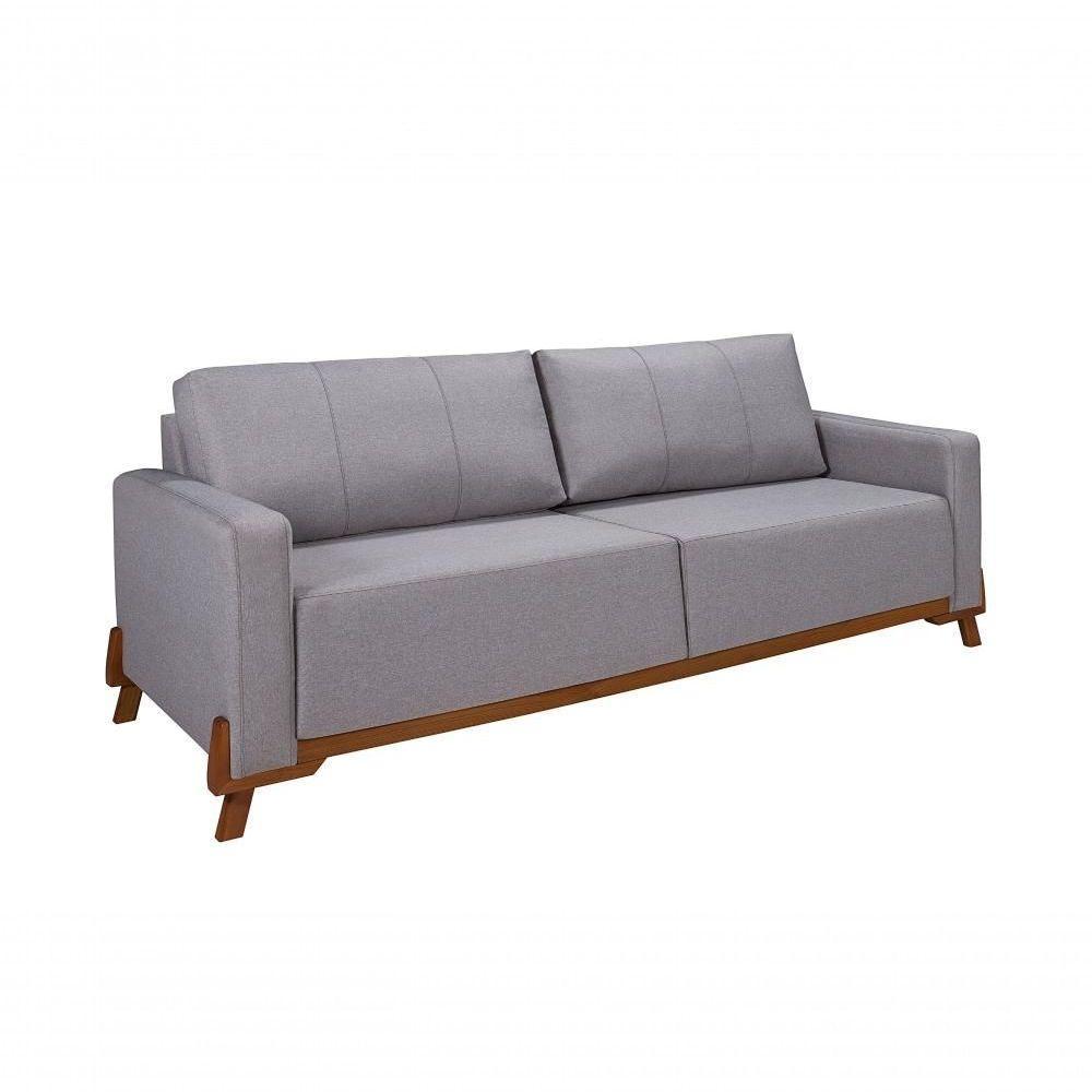 Sofá Maldivas 2,00 Linho Living Base Madeira Império Linho 199 - 3