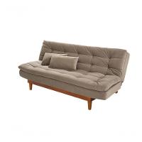 Sofá Cama Dubai 3 Lugares Império Reclinável Casal Pés Madeira Espuma Especial D33 Madero Chocolate 377 - 6