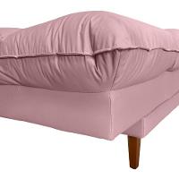 Sofá Cama Andorra Com Banqueta Corano 3 Lugares Reclinável Império Rosa 309 - 2