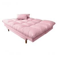 Sofá Cama Andorra Com Banqueta Corano 3 Lugares Reclinável Império Rosa 309