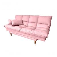 Sofá Cama Andorra Com Banqueta Corano 3 Lugares Reclinável Império Rosa 309 - 6