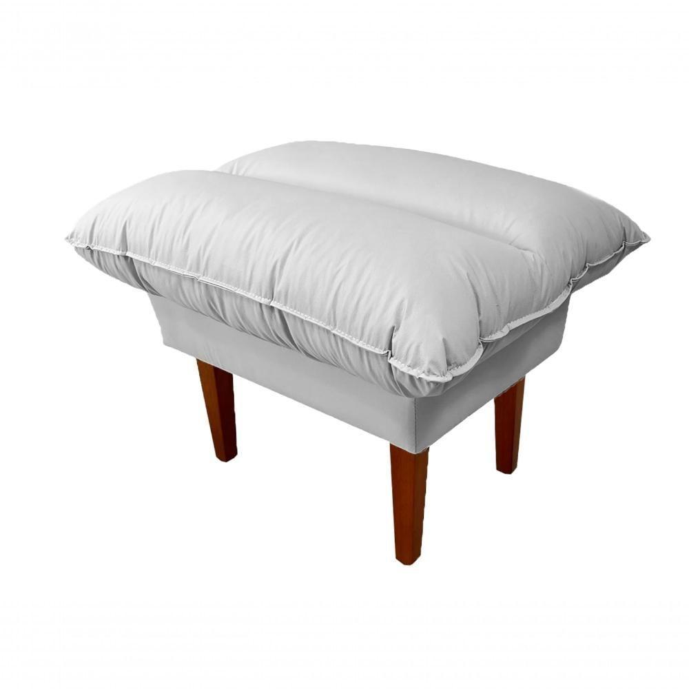 Sofá Cama Andorra Com Banqueta Corano 3 Lugares Reclinável Império Branco 036 - 2