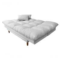 Sofá Cama Andorra Com Banqueta Corano 3 Lugares Reclinável Império Branco 036 - 3