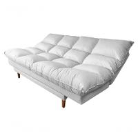 Sofá Cama Andorra Com Banqueta Corano 3 Lugares Reclinável Império Branco 036 - 7