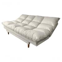 Sofá Cama Andorra Com Banqueta Corano 3 Lugares Reclinável Império Gelo 308