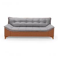 Sofá Veneza Conj. 2 E 3 Lugares Composê Linho/courissimo Fixo Base Madeira Império Grafite 199/856 - 6