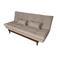 Sofá Cama Versátil Madero Linho Espuma D33 Império Bege 201 - 1