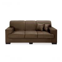 Sofá Manu Conjunto 2 E 3 Lugares Clássico Fixo Confortável Sala Império Marrom 379 - 2