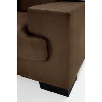 Sofá Manu Conjunto 2 E 3 Lugares Clássico Fixo Confortável Sala Império Marrom 379