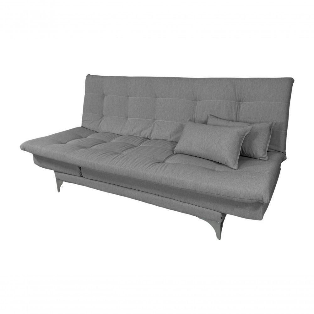 Sofá Cama Versátil Alumínio Linho Espuma D33 Império Grafite 199 - 1