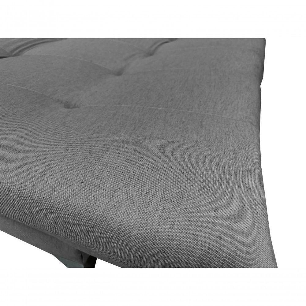 Sofá Cama Versátil Alumínio Linho Espuma D33 Império Grafite 199 - 5
