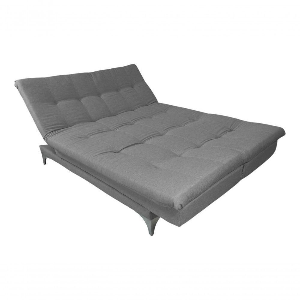 Sofá Cama Versátil Alumínio Linho Espuma D33 Império Grafite 199 - 7