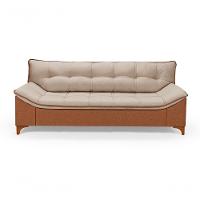 Sofá Veneza Conj. 2 E 3 Lugares Composê Linho/courissimo Fixo Base Madeira Império Bege 201/856 - 6