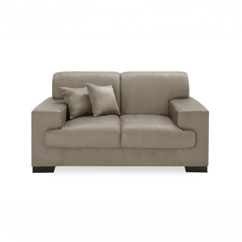 Sofá Manu Conjunto 2 E 3 Lugares Clássico Fixo Confortável Sala Império Chocolate 377 - 5