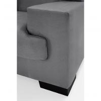 Sofá Manu Conjunto 2 E 3 Lugares Clássico Fixo Confortável Sala Império Cinza 380