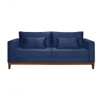 Sofá Bahamas 1,70 Veludo Living Fixo Império Veludo Azul Marinho 171 - 3