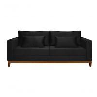 Sofá Bahamas 1,70 Veludo Living Fixo Império Veludo Preto 176 - 3