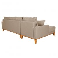 Sofá Living 4 Lugares Beny Com Chaise Lado Esquerdo Linho Império Bege 201 - 3