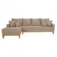 Sofá Living 4 Lugares Beny Com Chaise Lado Esquerdo Linho Império Bege 201 - 5