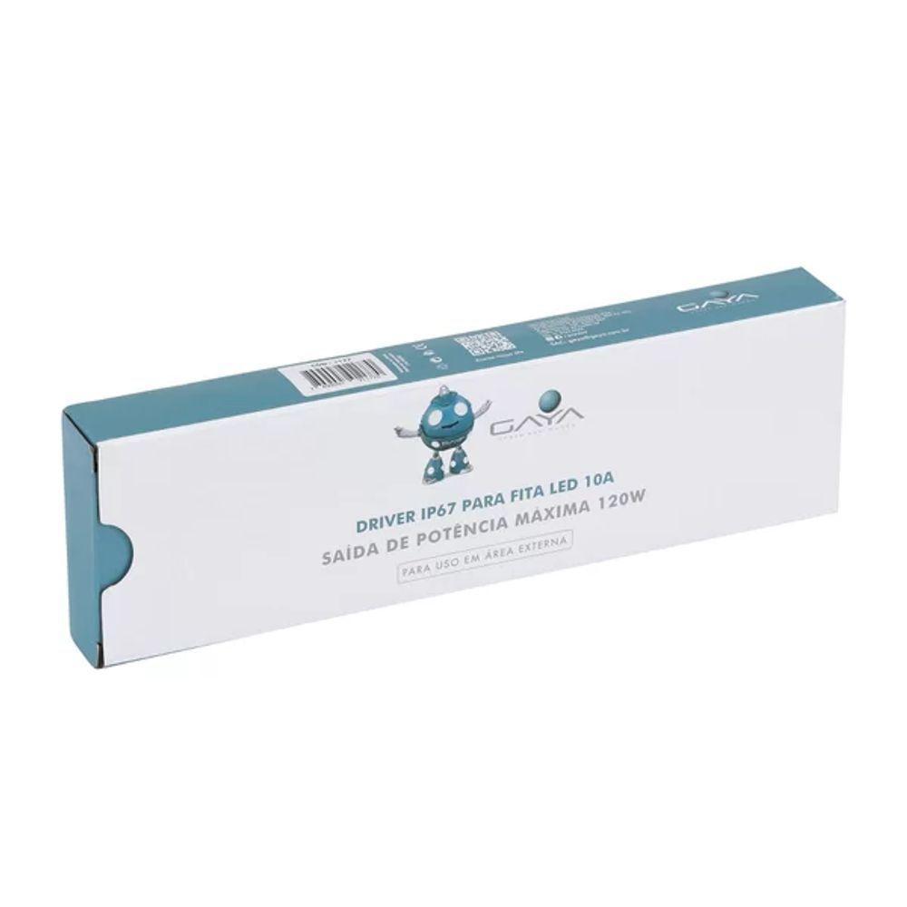 Fonte Driver Ip67 12v 10a 120w P- Perfil E Fita De Led - Gaya - 3