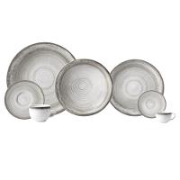 Aparelho De Jantar 42 Peças Esfera Cinza Schmidt - 1