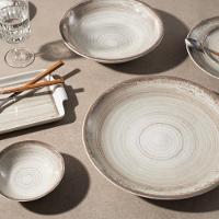 Aparelho De Jantar 42 Peças Esfera Cinza Schmidt