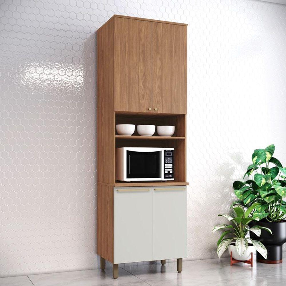 Armário Paneleiro Torre Quente 1 Forno Requinte Nature Nature Areia Henn - 2