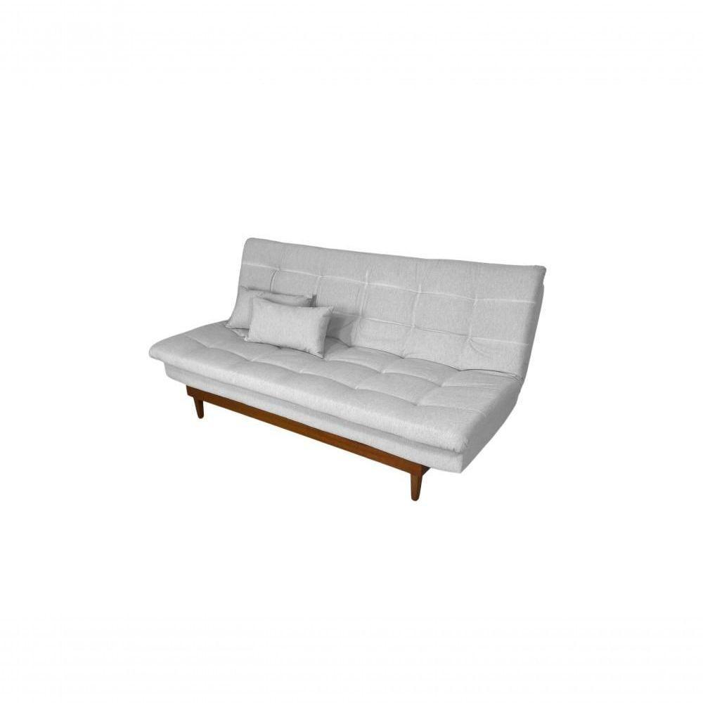 Sofá Cama Dubai Linho Espuma D33 Gelo 185 - 1