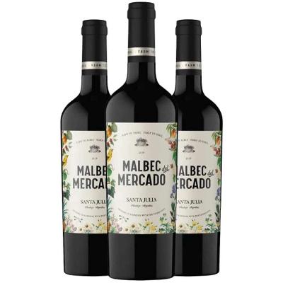 Vinho Tinto Malbec Del Mercado 750ml (3 Und)