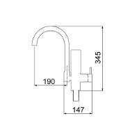 Torneira Misturador Monocomando Lorenzetti Acqua Due Class 2243 C24 Com Filtro De Bancada Cromada - 3