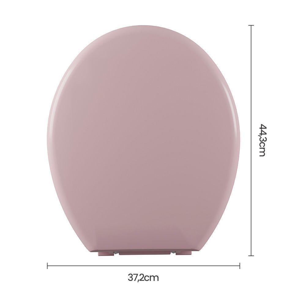 Assento Sanitário Plástico Astra Tpk-as Almofadado Rosa - 2