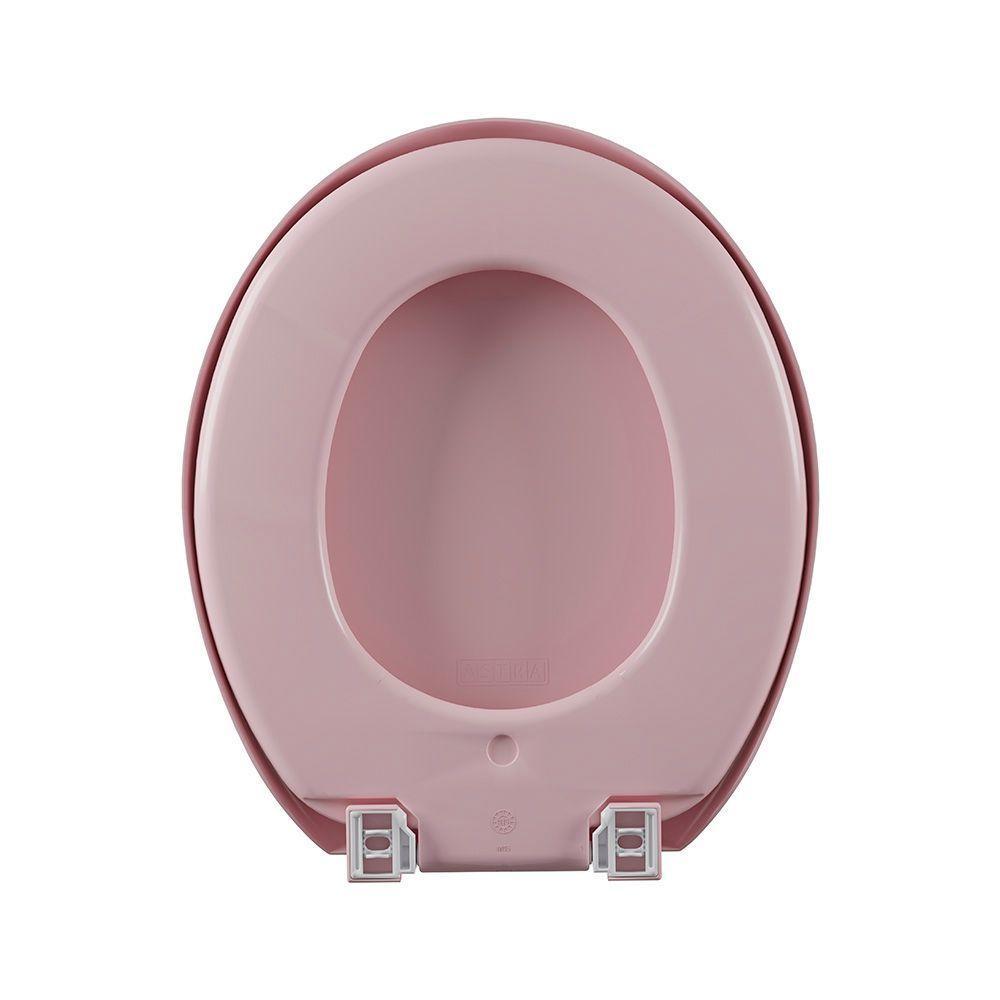 Assento Sanitário Plástico Astra Tpk-as Almofadado Rosa - 3