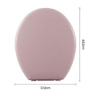 Assento Sanitário Plástico Astra Tpk-as Almofadado Rosa - 2