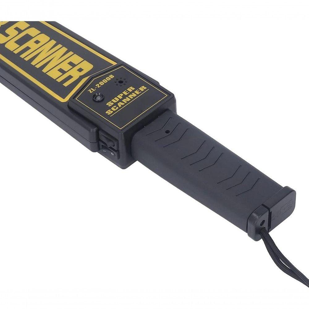 Detector Sensor De Metais Portatil Scanner Profisisonal Preto - 3