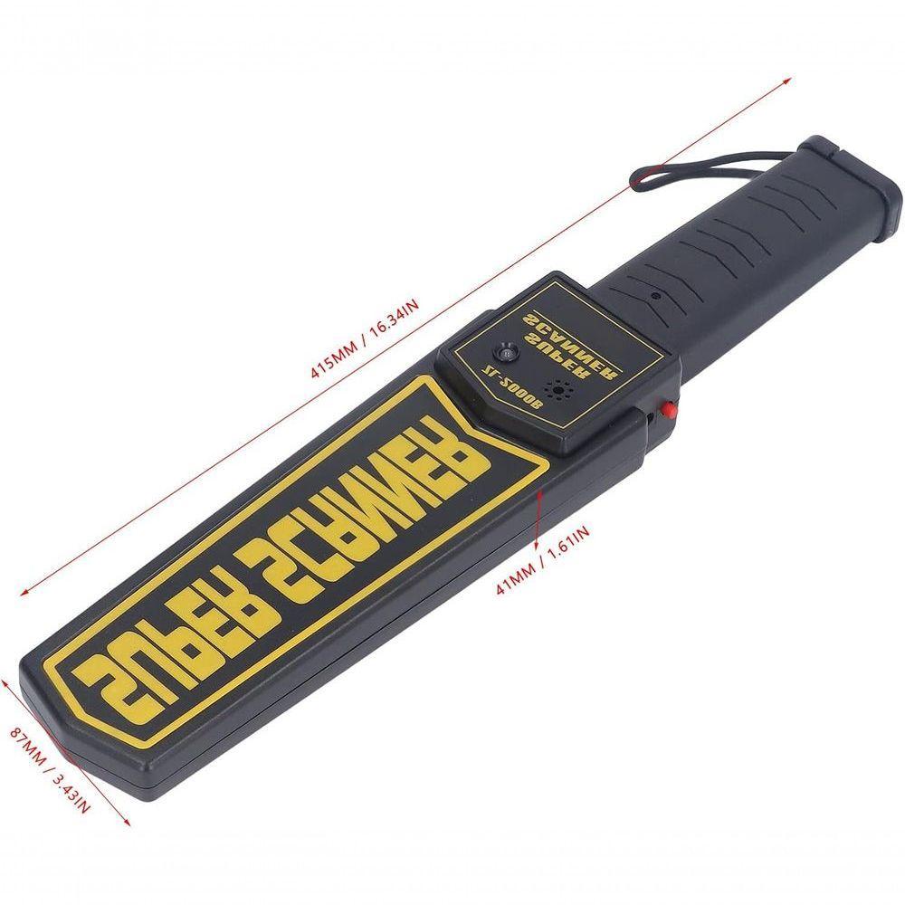 Detector Sensor De Metais Portatil Scanner Profisisonal Preto - 4