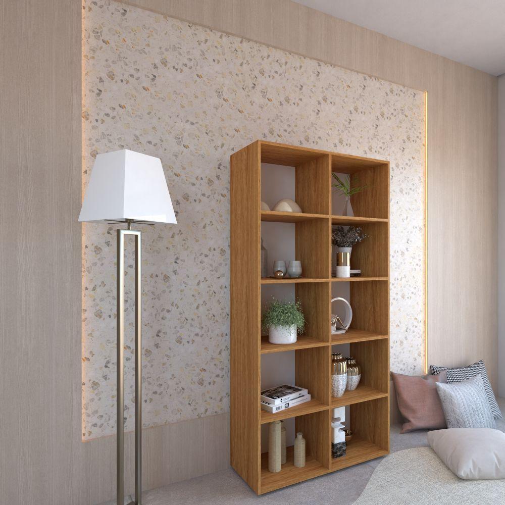 Estante Com 10 Nichos Belle freijó - 4