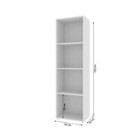 Estante Com 04 Nichos Calum branco - 2