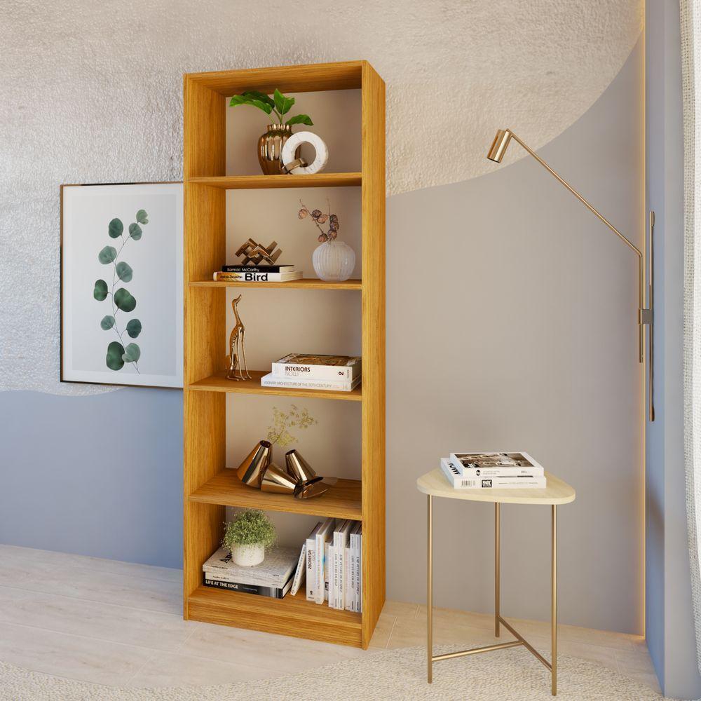 Estante Livreiro Multiuso Eliana Com 5 Nichos freijó - 1