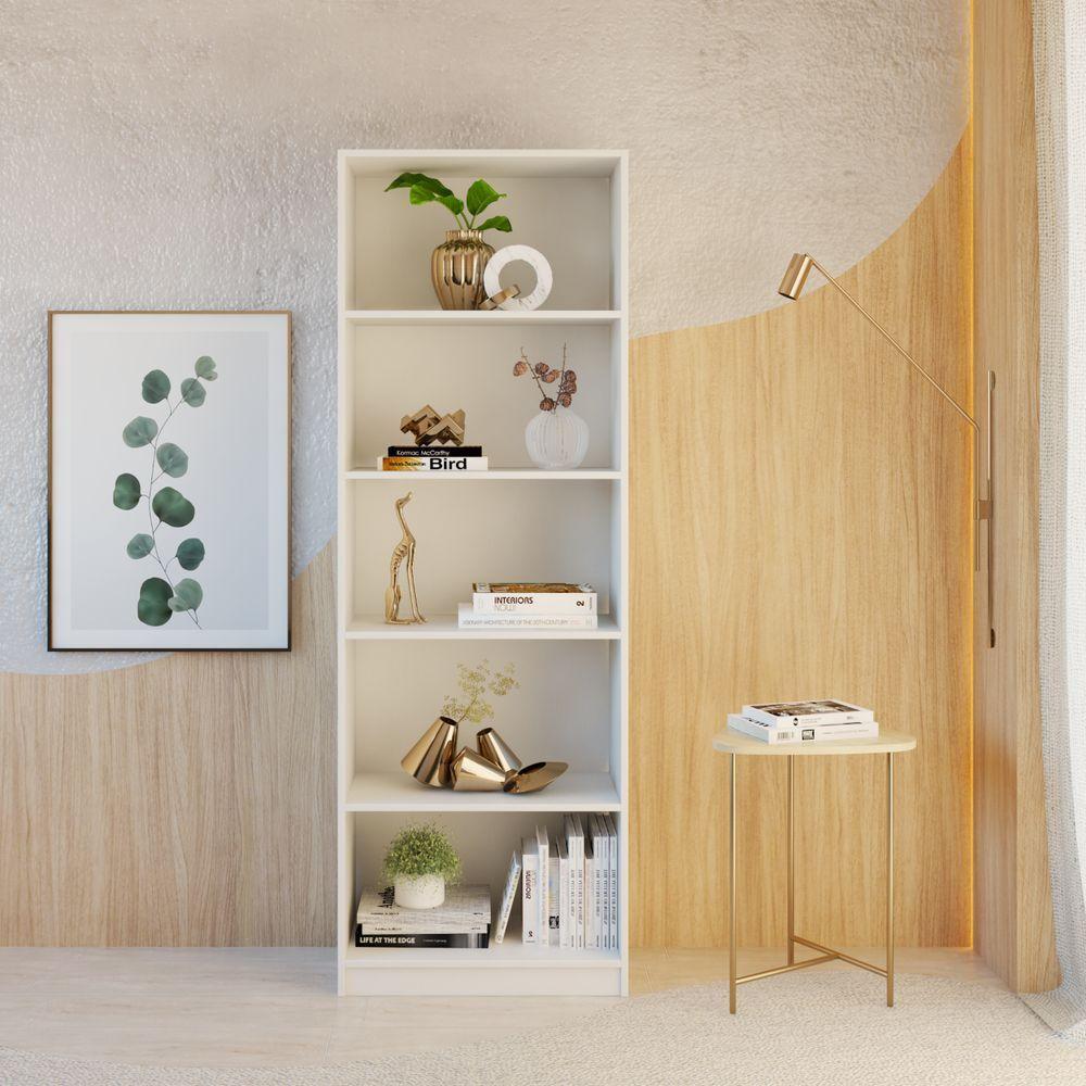 Estante Livreiro Multiuso Eliana Com 5 Nichos branco - 1