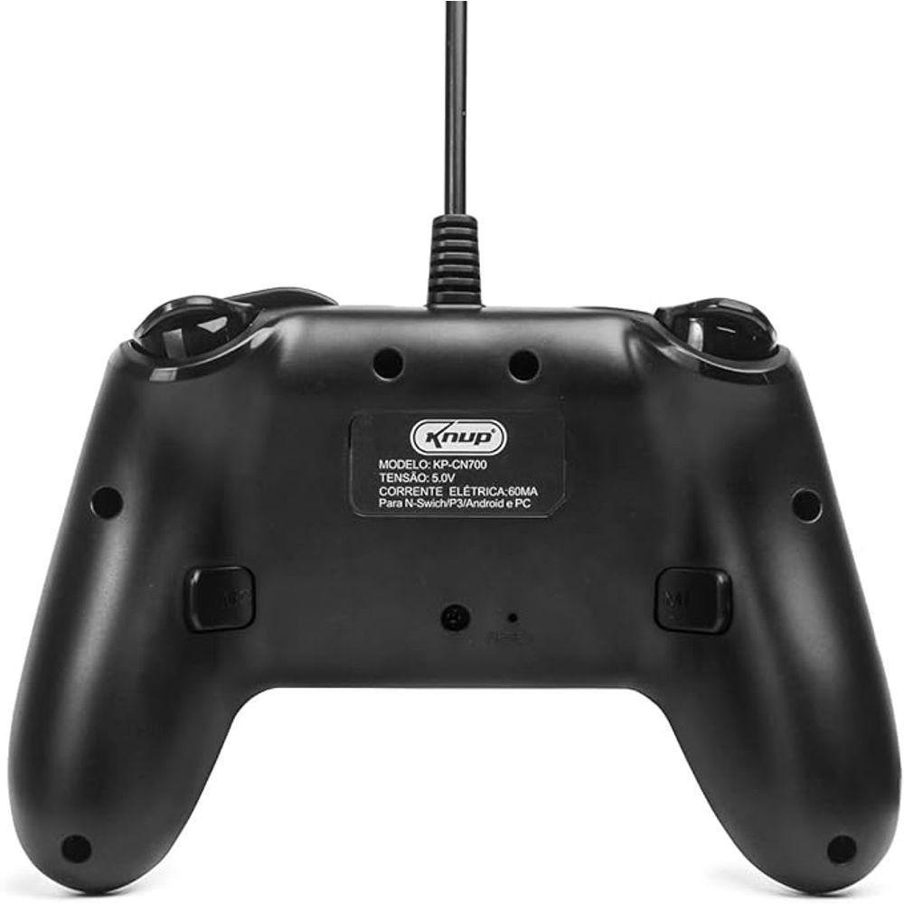 Controle Joystick Knup Kp-cn700 Compatível Com Pc Nintendo Switch Ps3 Android Com Fio Usb - 2