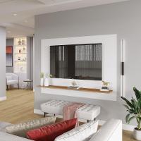 Painel Columbia 01 Prateleira P e Tv Ate 50 Pol. branco e montana - 6