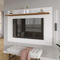 Painel Columbia 01 Prateleira P e Tv Ate 50 Pol. branco e montana - 8