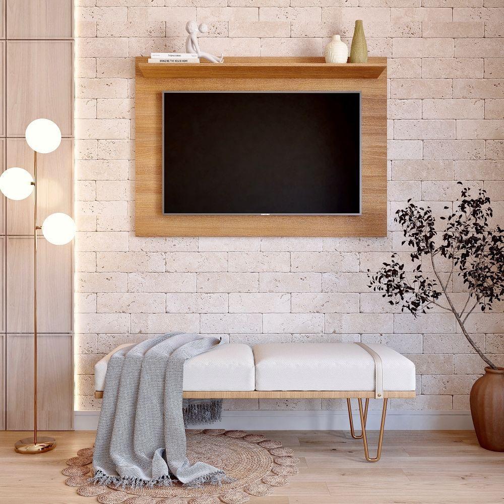 Painel Columbia 01 Prateleira P e Tv Ate 50 Pol. freijó - 5