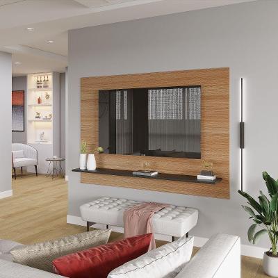 Painel Columbia 01 Prateleira P e Tv Ate 50 Pol. Montana e preto