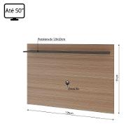 Painel Columbia 01 Prateleira P e Tv Ate 50 Pol. Montana e preto - 5