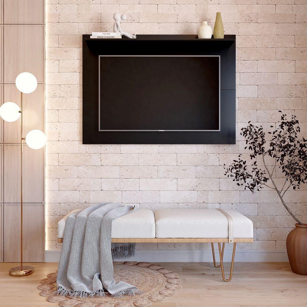 Painel Columbia 01 Prateleira P e Tv Ate 50 Pol. preto - 1