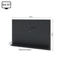 Painel Columbia 01 Prateleira P e Tv Ate 50 Pol. preto - 3