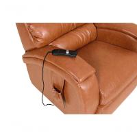 Cadeira Poltrona Reclinável Imperial Motorizada Courissimo Com Lift Império Caramelo - 3